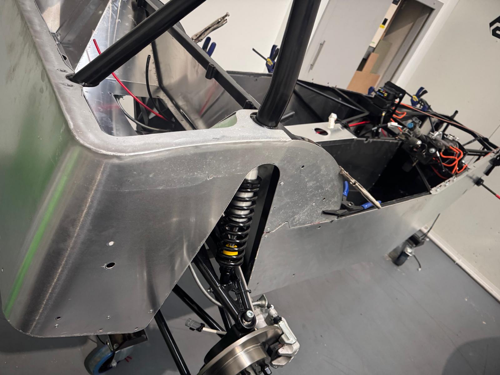 GBS Zero Gen2 build progress — chassis, suspension and component installation.