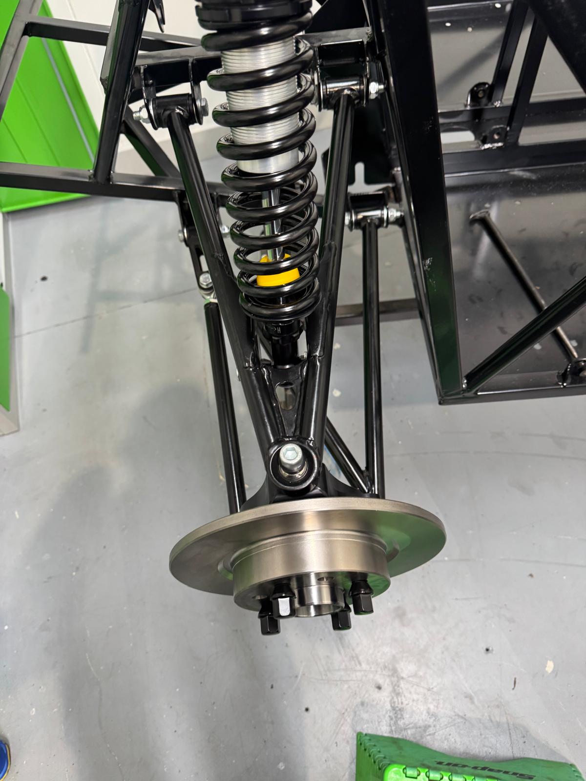 GBS Zero Gen2 build progress — chassis, suspension and component installation.