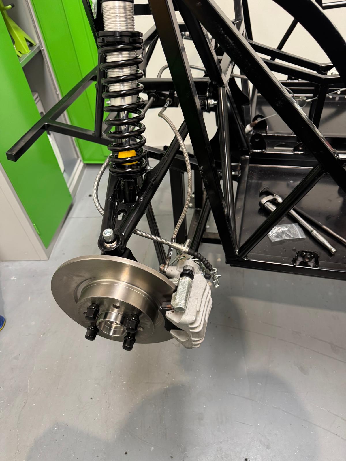 GBS Zero Gen2 build progress — chassis, suspension and component installation.
