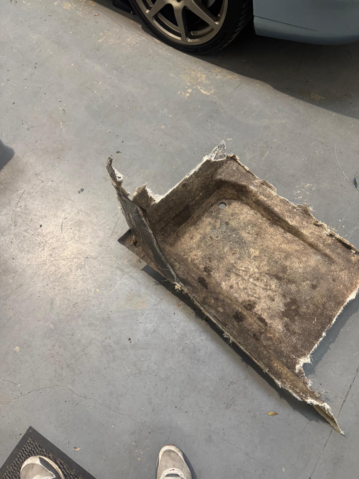 Cockpit stripped back for inspection and restoration.